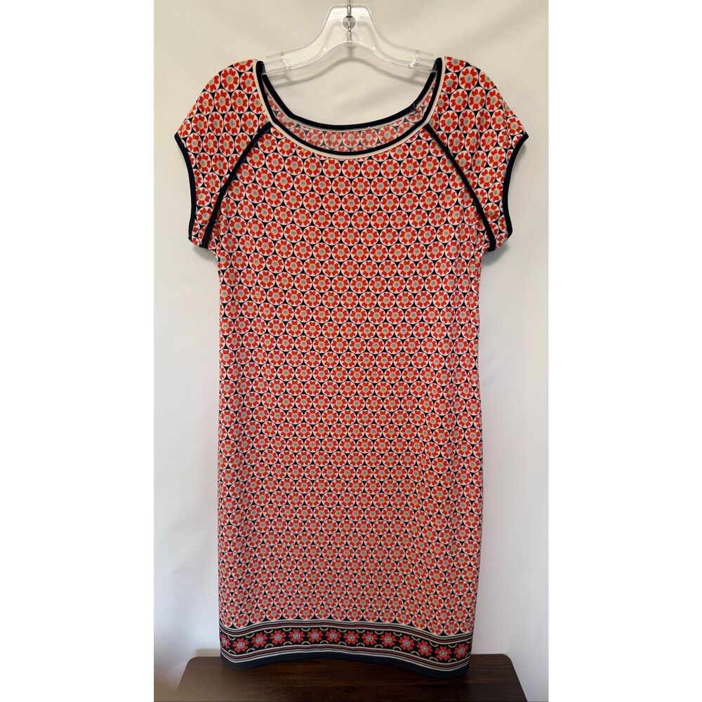 Max studio capped sleeve sheath geometric shape Dress size medium